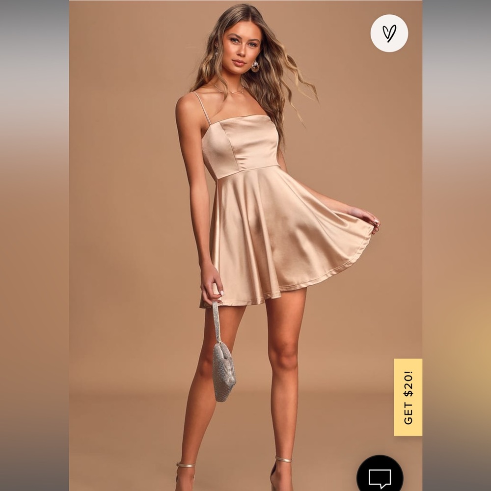 Lulu’s Gold Mini Dress